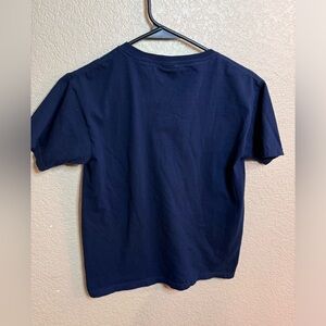 Fruit of the loom t shit—blue. Childs Medium